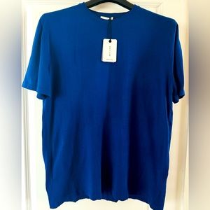 Men’s XL Italian Short Sleeve Crew Neck Cotton Light Weight Sweater.